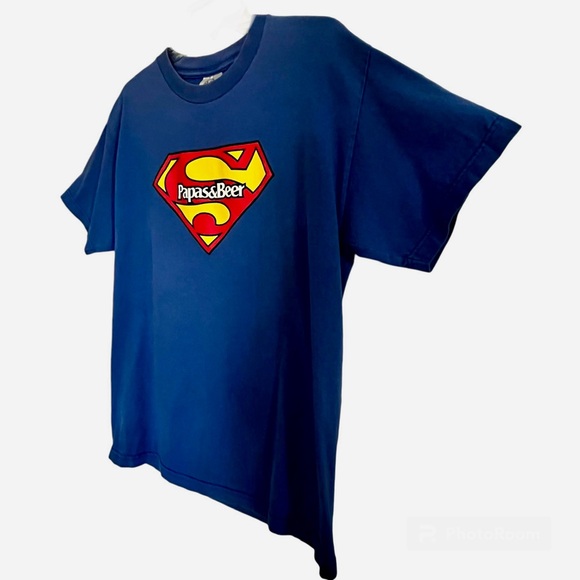 📿Papas&Beer Mexico HTF Vintage Souvenir Whistle-Bar Graphic-Tee NWOT - Picture 7 of 16